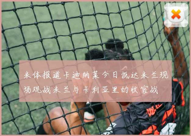 米体报道卡迪纳莱今日抵达米兰现场观战米兰与卡利亚里的收官战